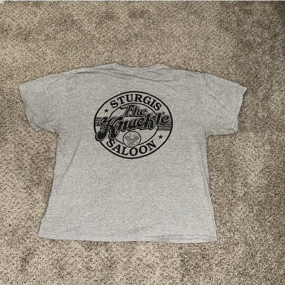 2012 Sturgis The Knuckle Saloon Motorcycle Shirt Men’s Large - Picture 1 of 5